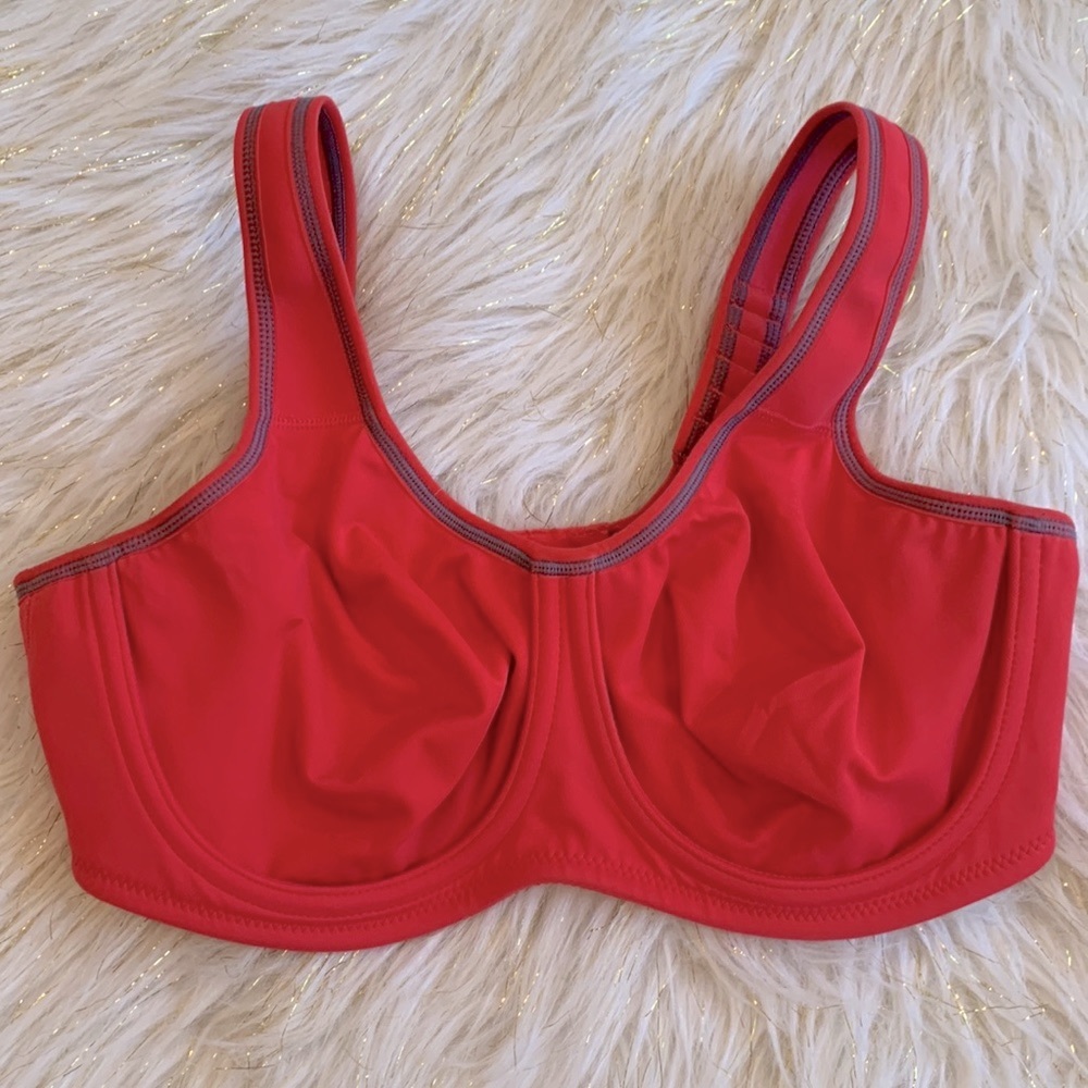 Wacoal Simone Underwire Coral Gray Sports Bra 36C